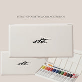 ESTUCHE 15 PIEZAS POCKETBOX PINTURA ACRILICA 12ML | ROYMART